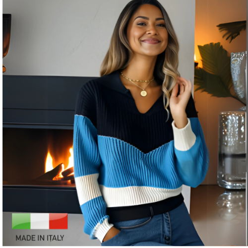 Pullover Morbido Donna a Maniche Lunghe