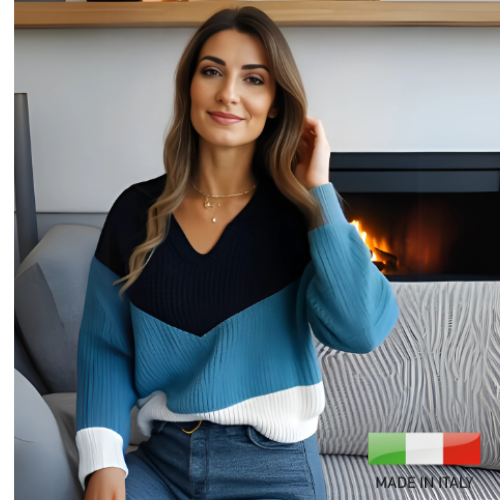 Pullover Morbido Donna a Maniche Lunghe