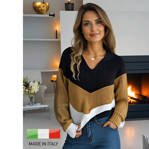 Pullover Morbido Donna a Maniche Lunghe